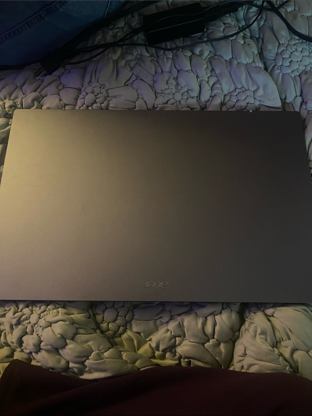 Acer Matte Gray Laptop with Sleek Aluminum Lid